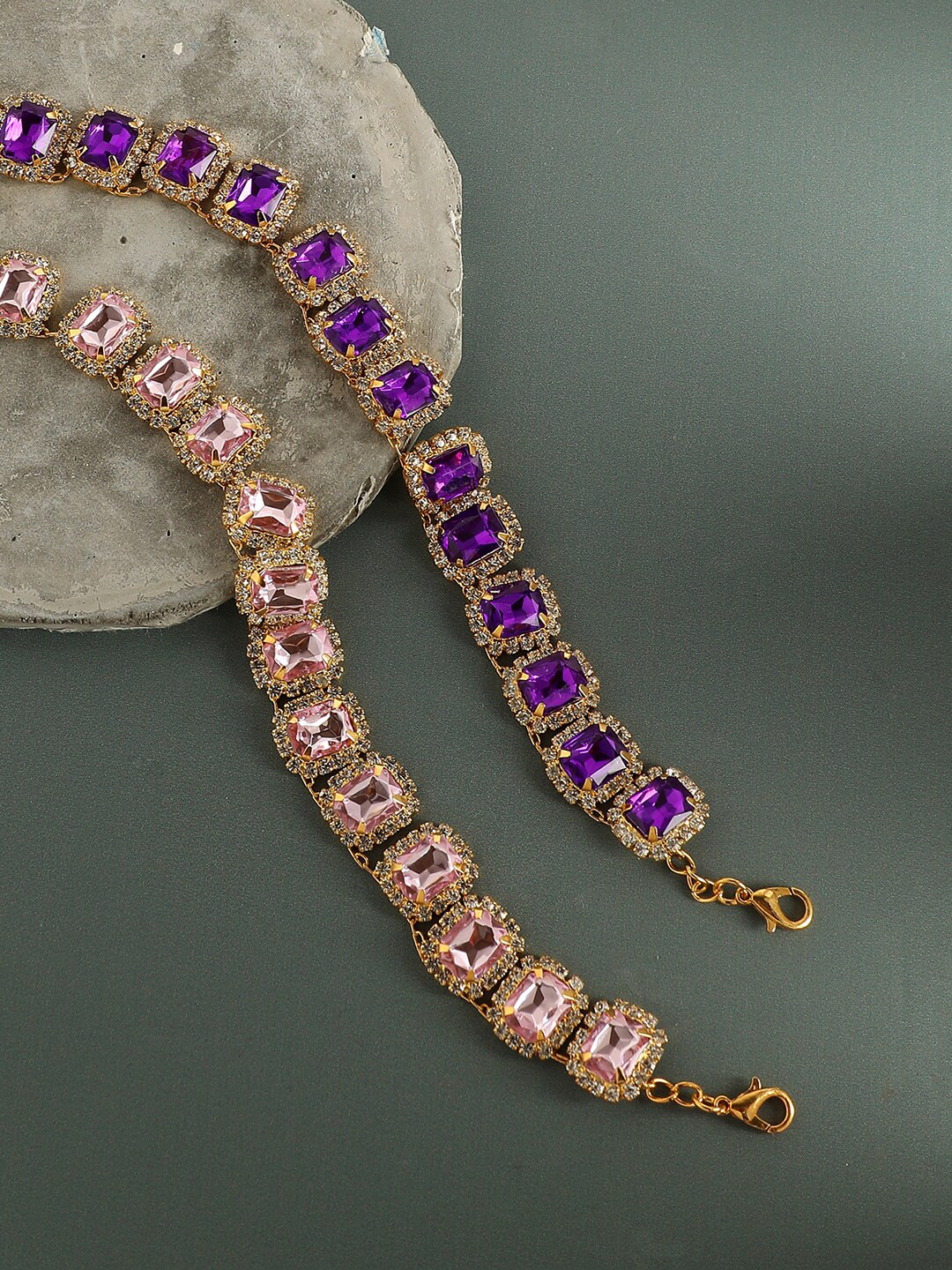

SOHI Set Of 2 Gold-Plated Necklace