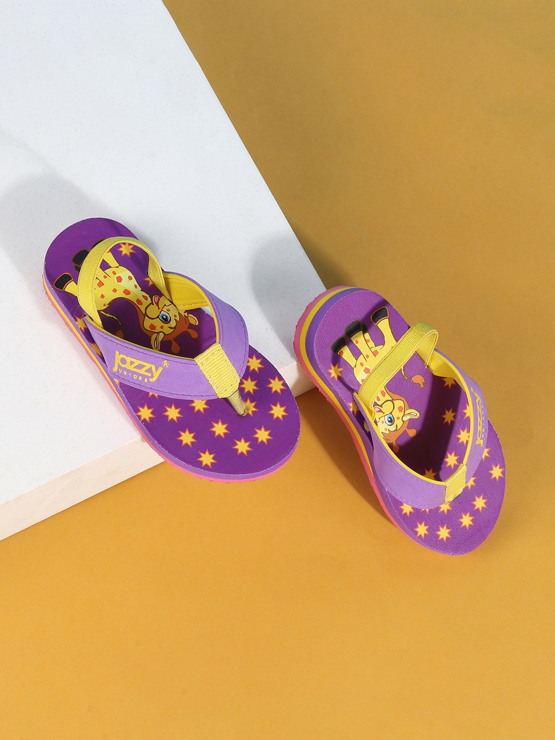 

Jazzy Juniors Kids Printed Thong Flip-Flops With Backstrap, Purple