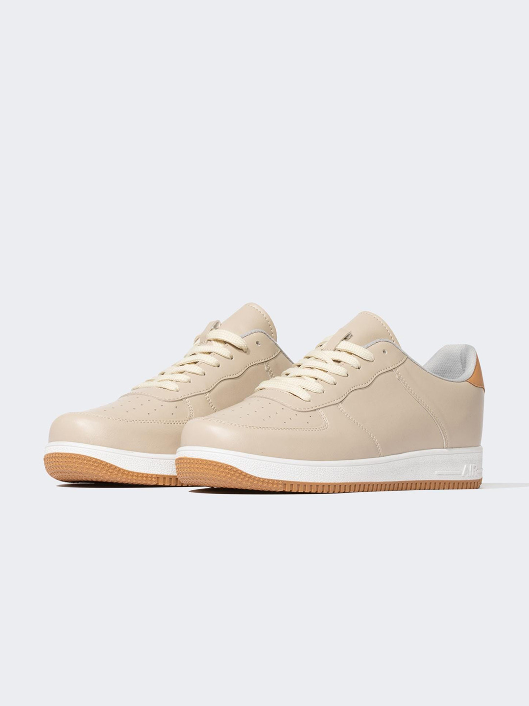 

DeFacto Men PU Casual Sneakers, Beige