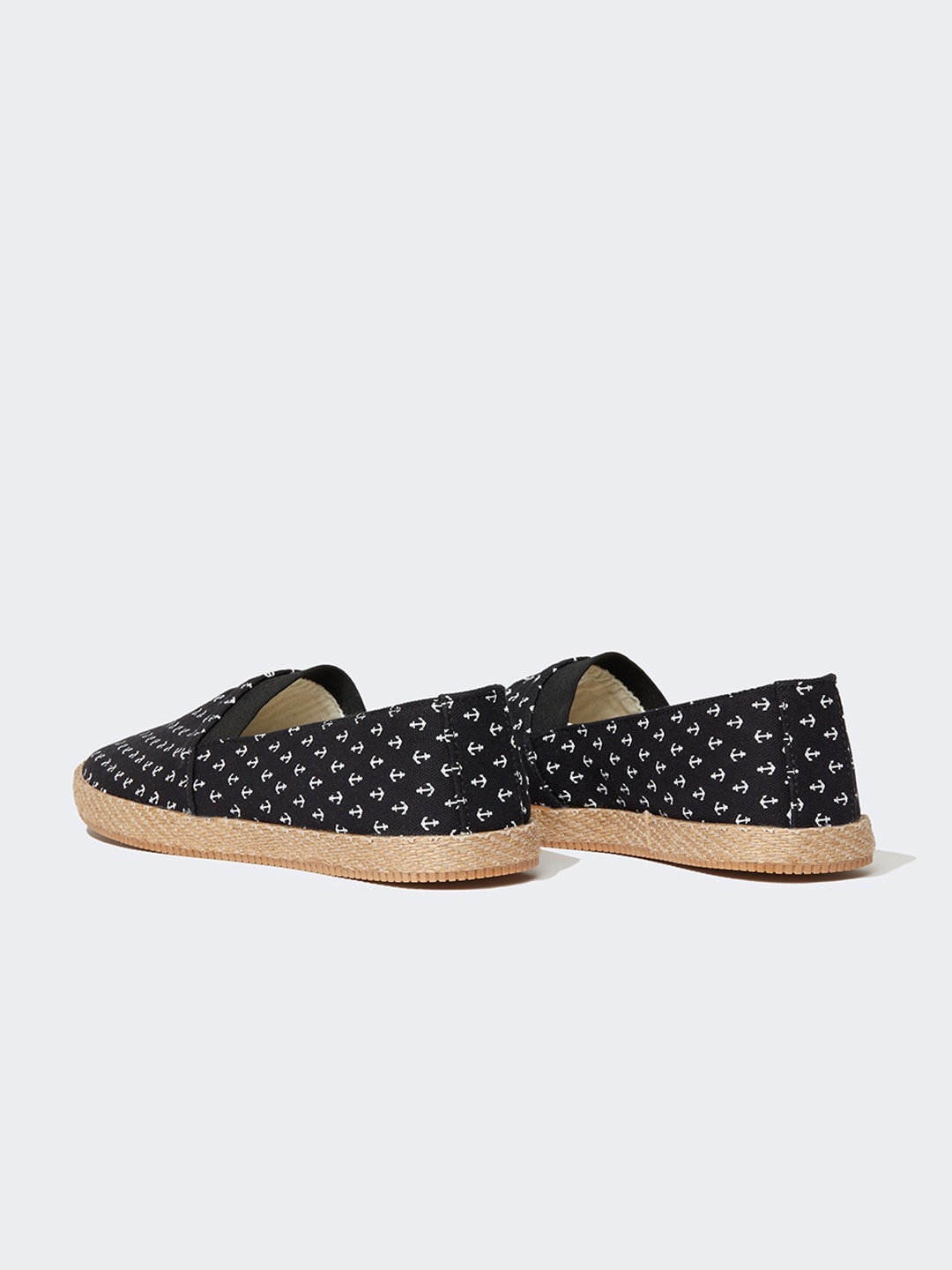 

DeFacto Men Printed Casual Espadrilles, Black