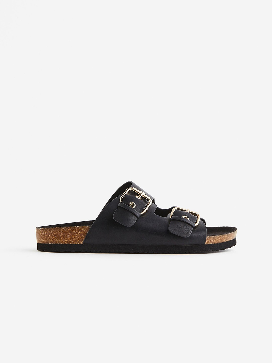 

H&M Women Two-Strap Slides, Black