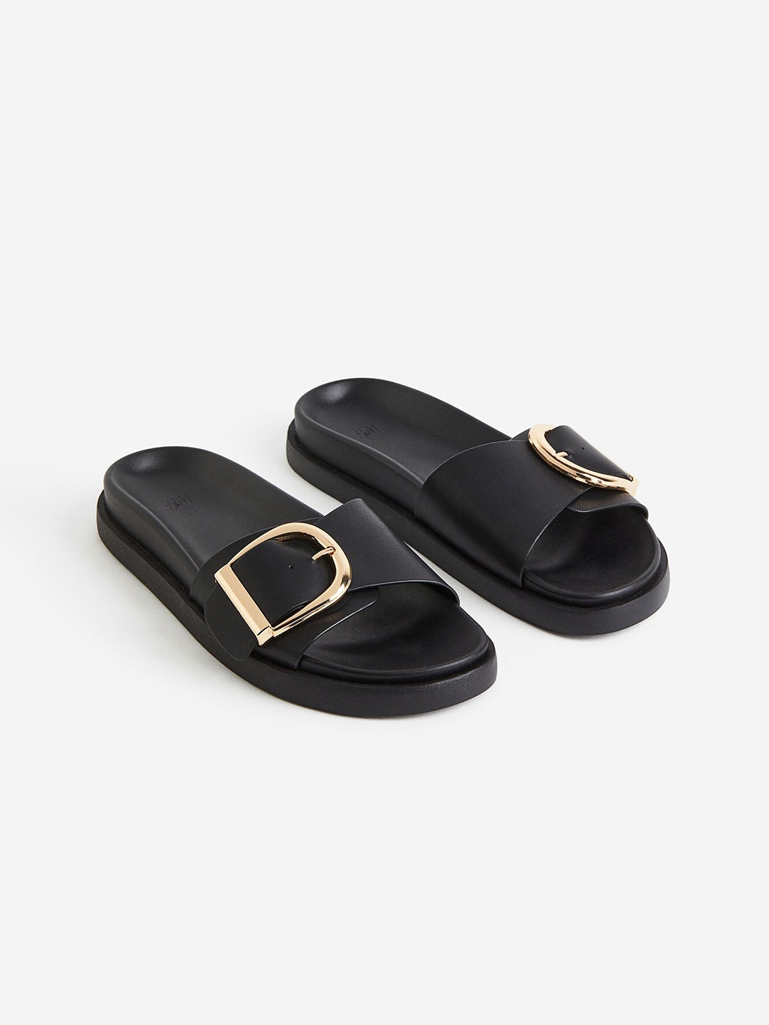 

H&M Women Slides, Black