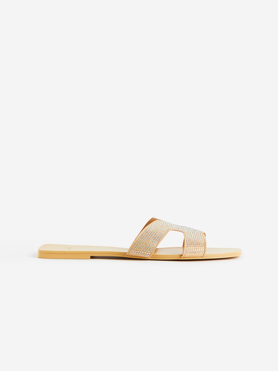 

H&M Women Slides, Beige