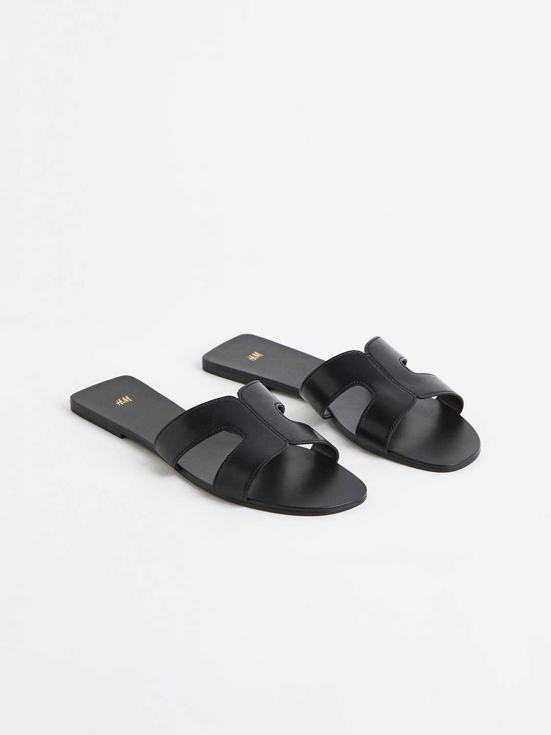 

H&M Women Slides, Black