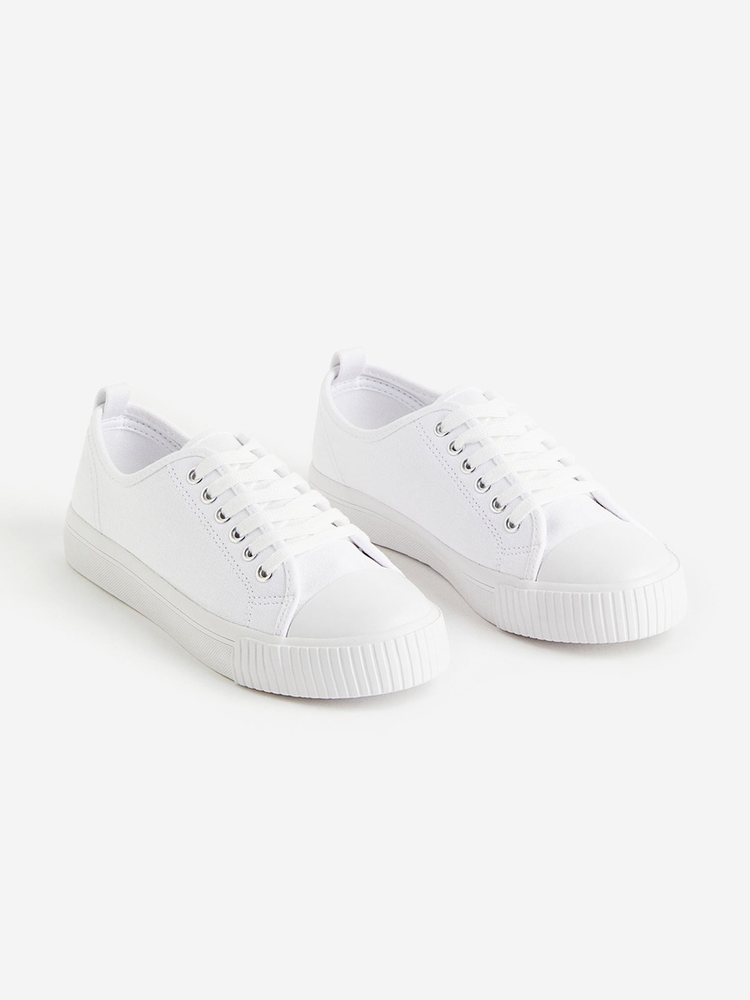 

H&M Girls Canvas Trainers, White