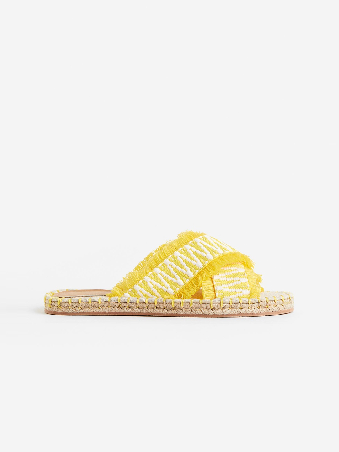 

H&M Espadrille Slides, Yellow