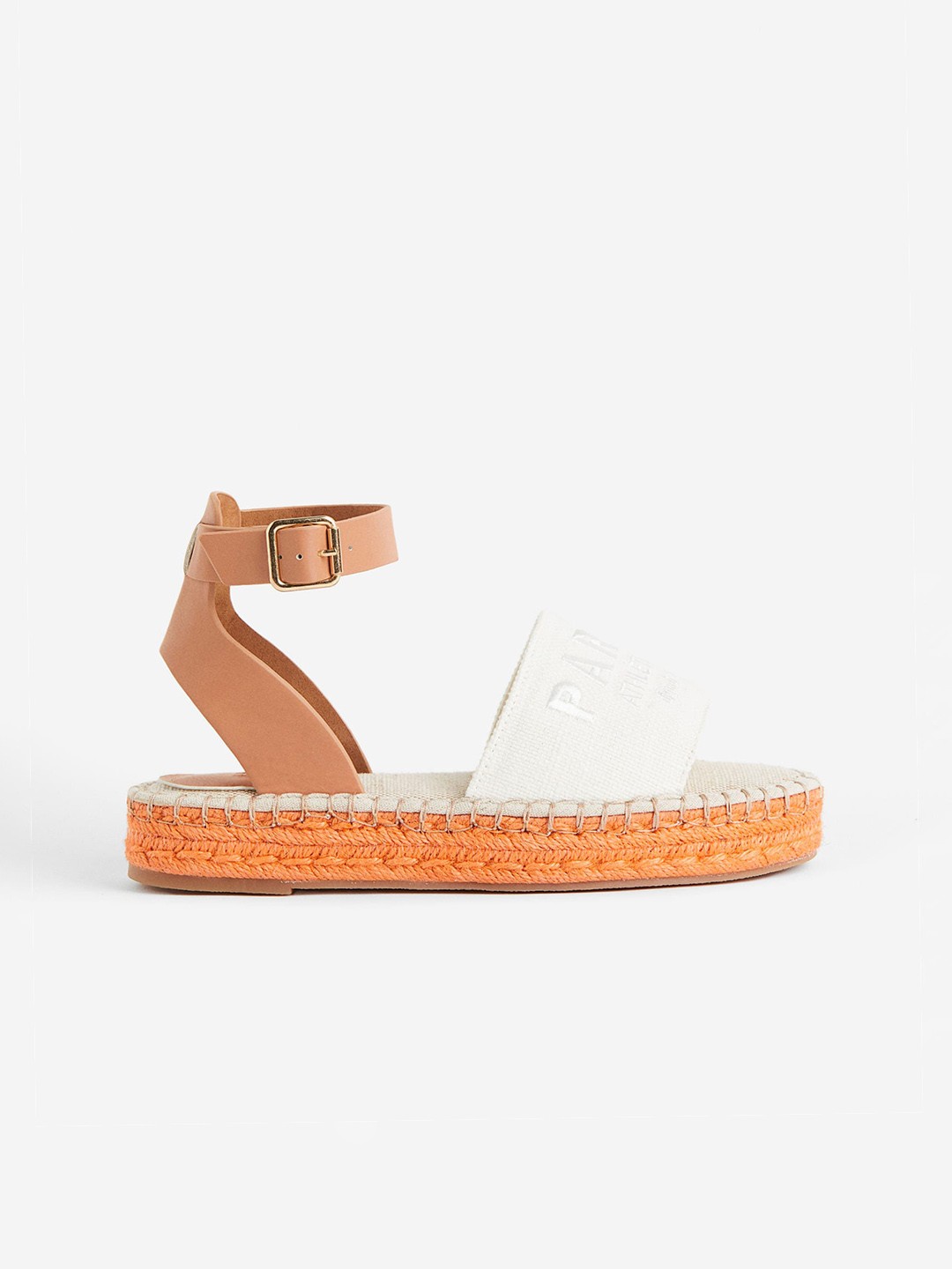 

H&M Embroidery-Detail Espadrilles, White