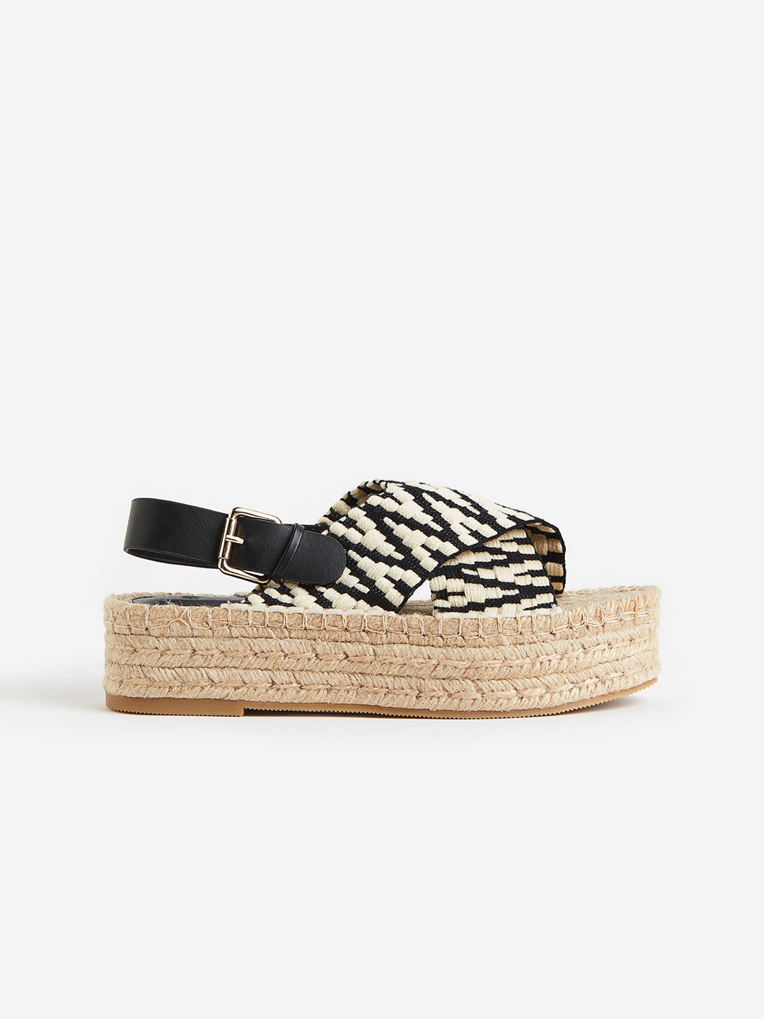 

H&M Platform Espadrilles, Black