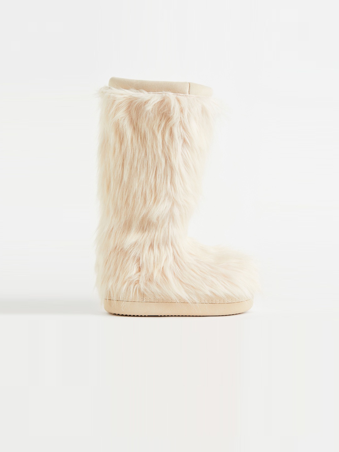

H&M Women Faux Fur Boots, Beige