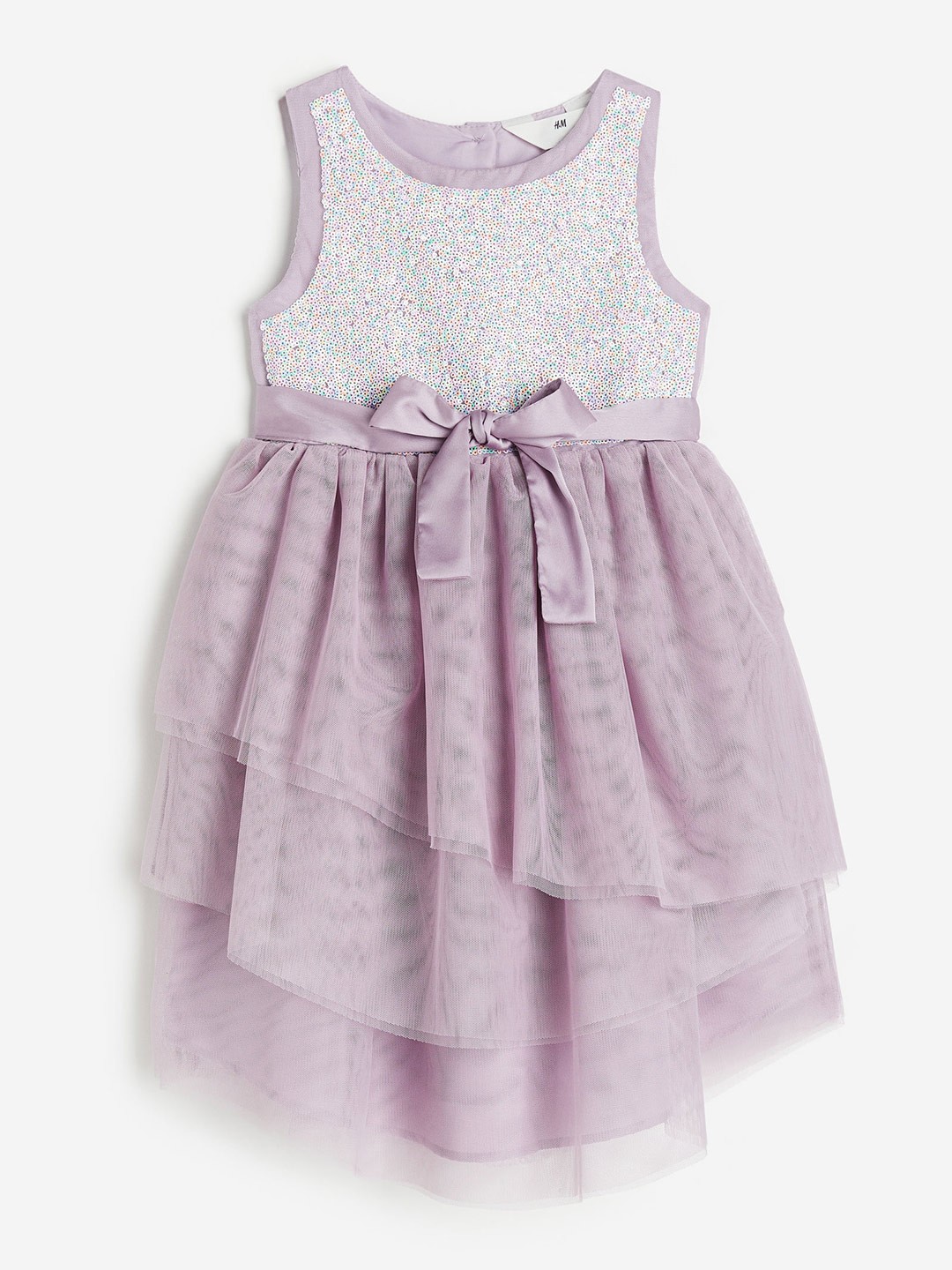 

H&M Girls Sequined Tulle Dress, Purple
