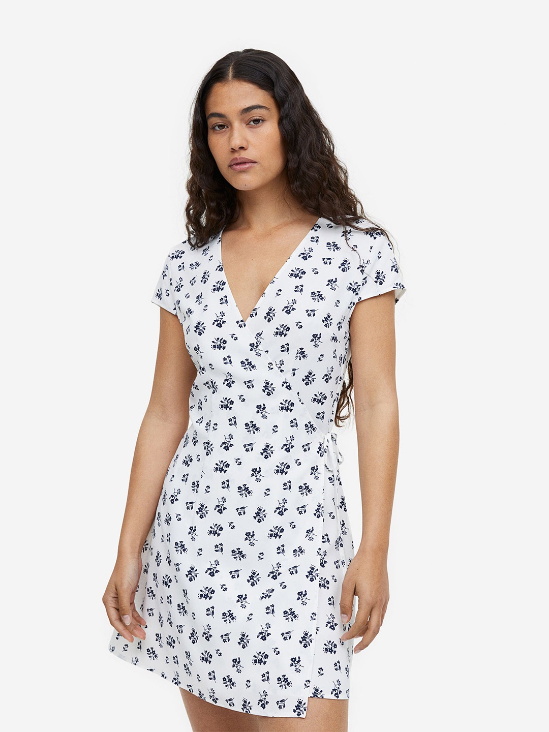 

H&M Crepe Wrap Dress, White