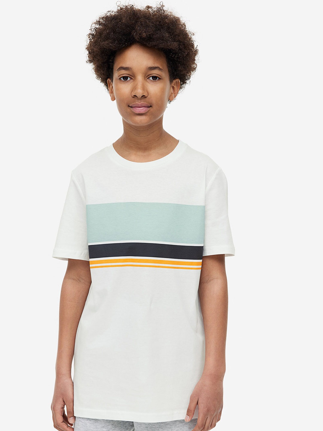 

H&M Boys Cotton T-shirt, White