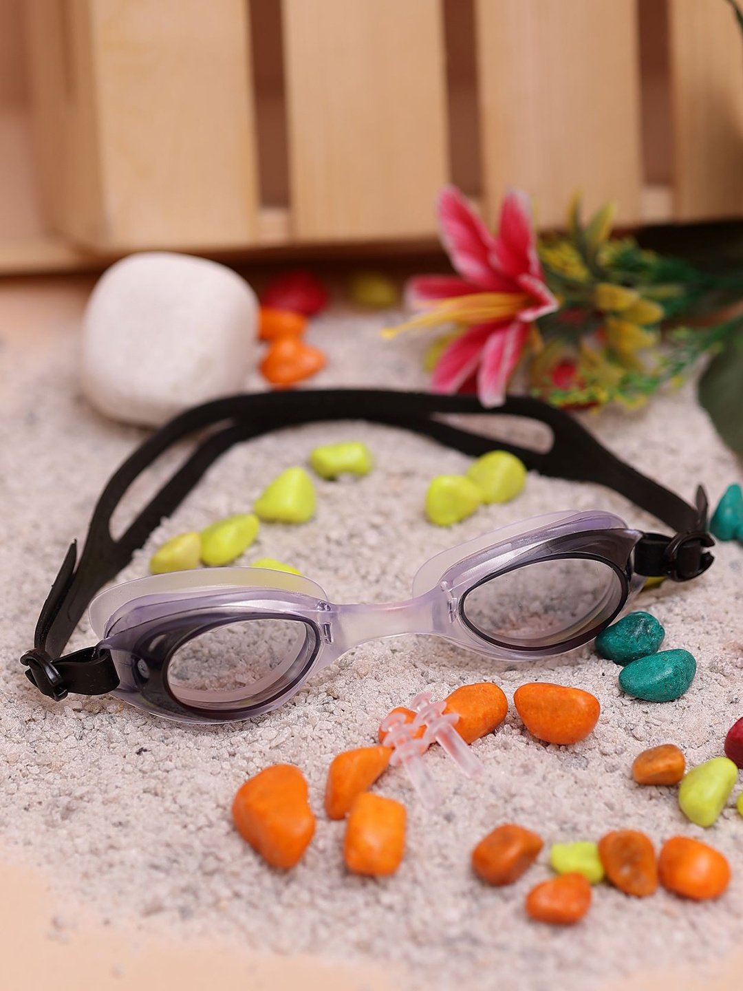 

PASSION PETALS Kids Anti-Fog Swimwear Goggles, Black