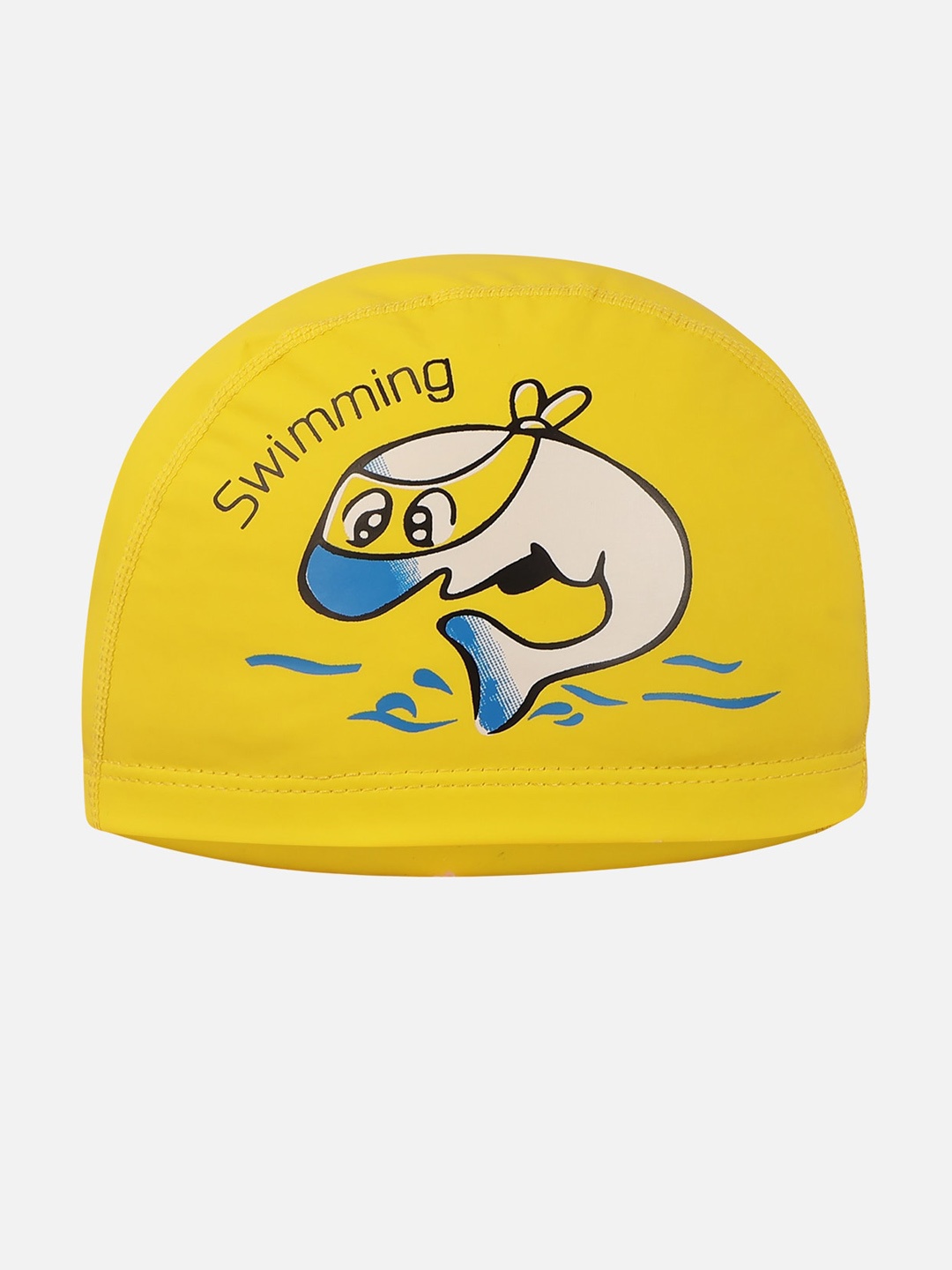 

PASSION PETALS Kids Printed Waterproof Swimwear Cap, Yellow