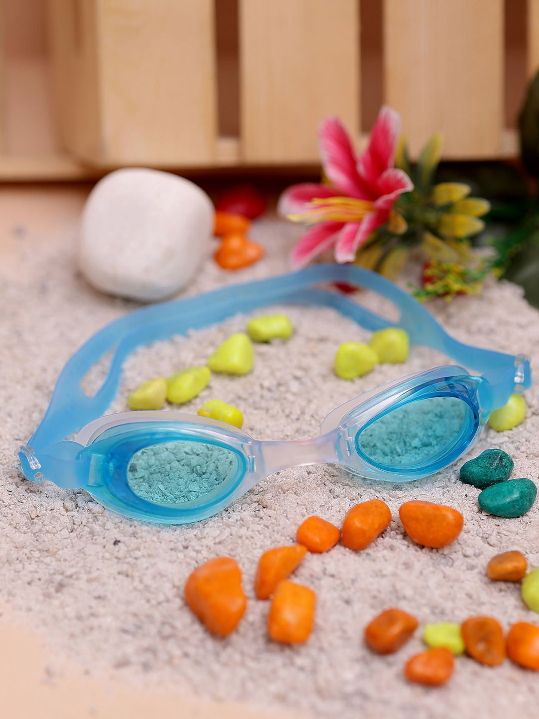 

PASSION PETALS Boys Anti-Fog Swimwear Goggles, Turquoise blue