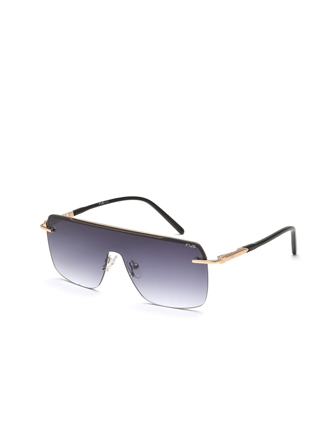 

IRUS by IDEE Men Shield Sunglasses With UV Protected Lens IRS1181C1SG, Grey