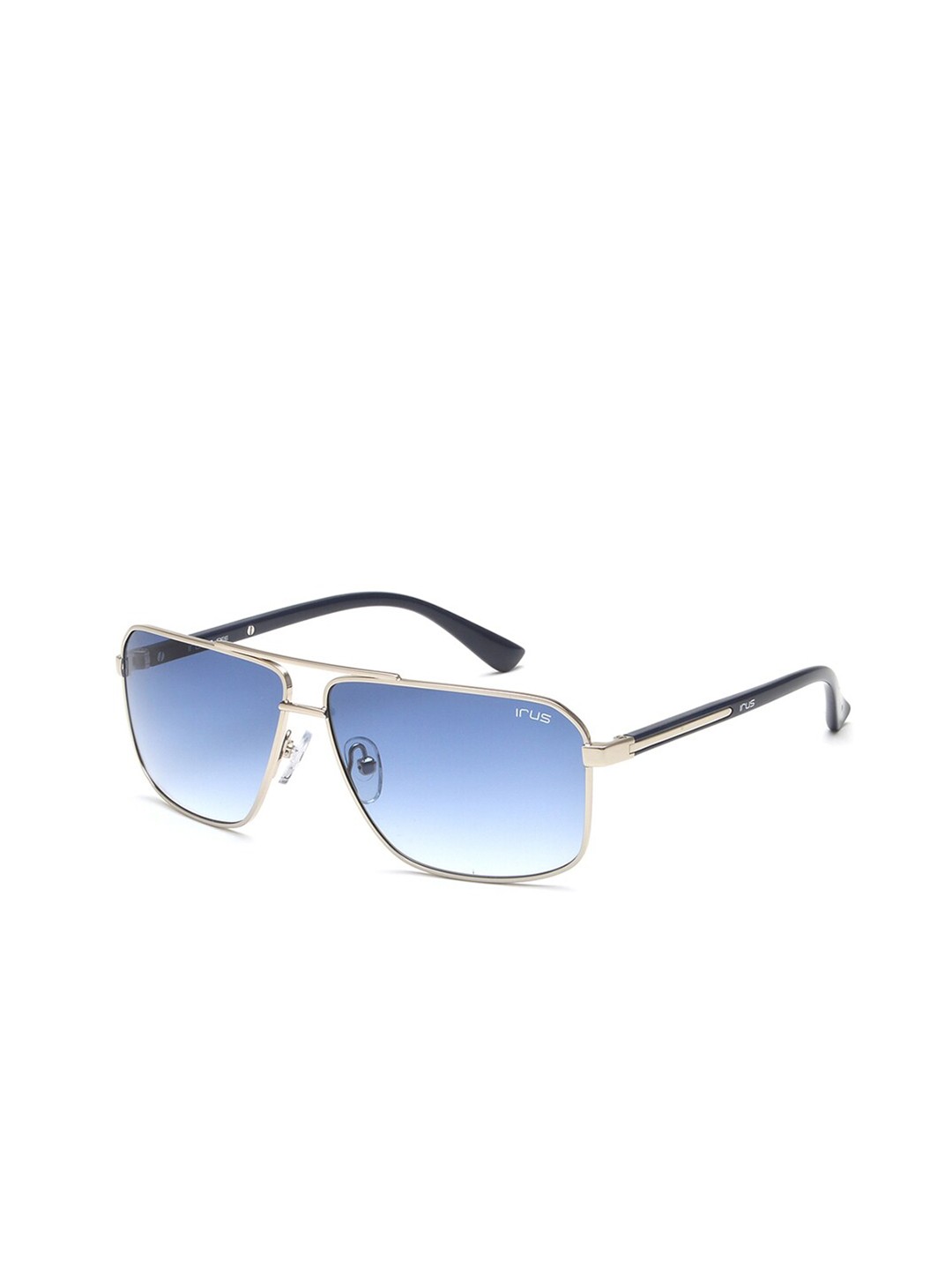

IRUS by IDEE Men Square Sunglasses with UV Protected Lens IRS1162C4SG, Blue