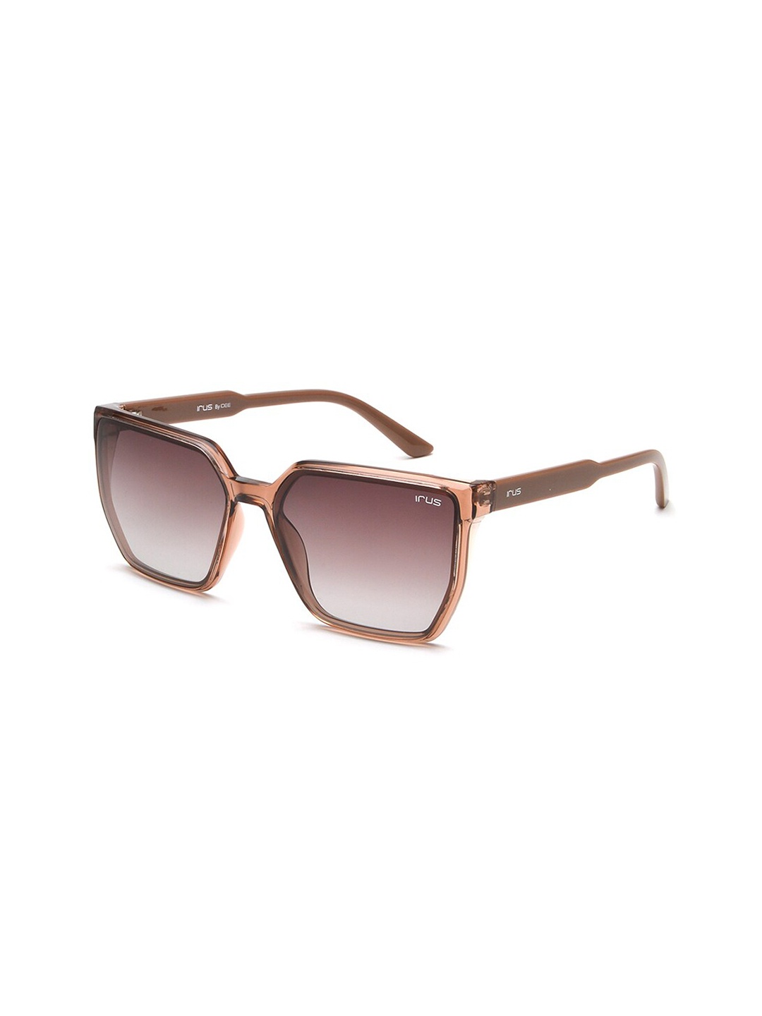 

IRUS by IDEE Women Square Sunglasses with UV Protected Lens IRS1196C1SG, Brown