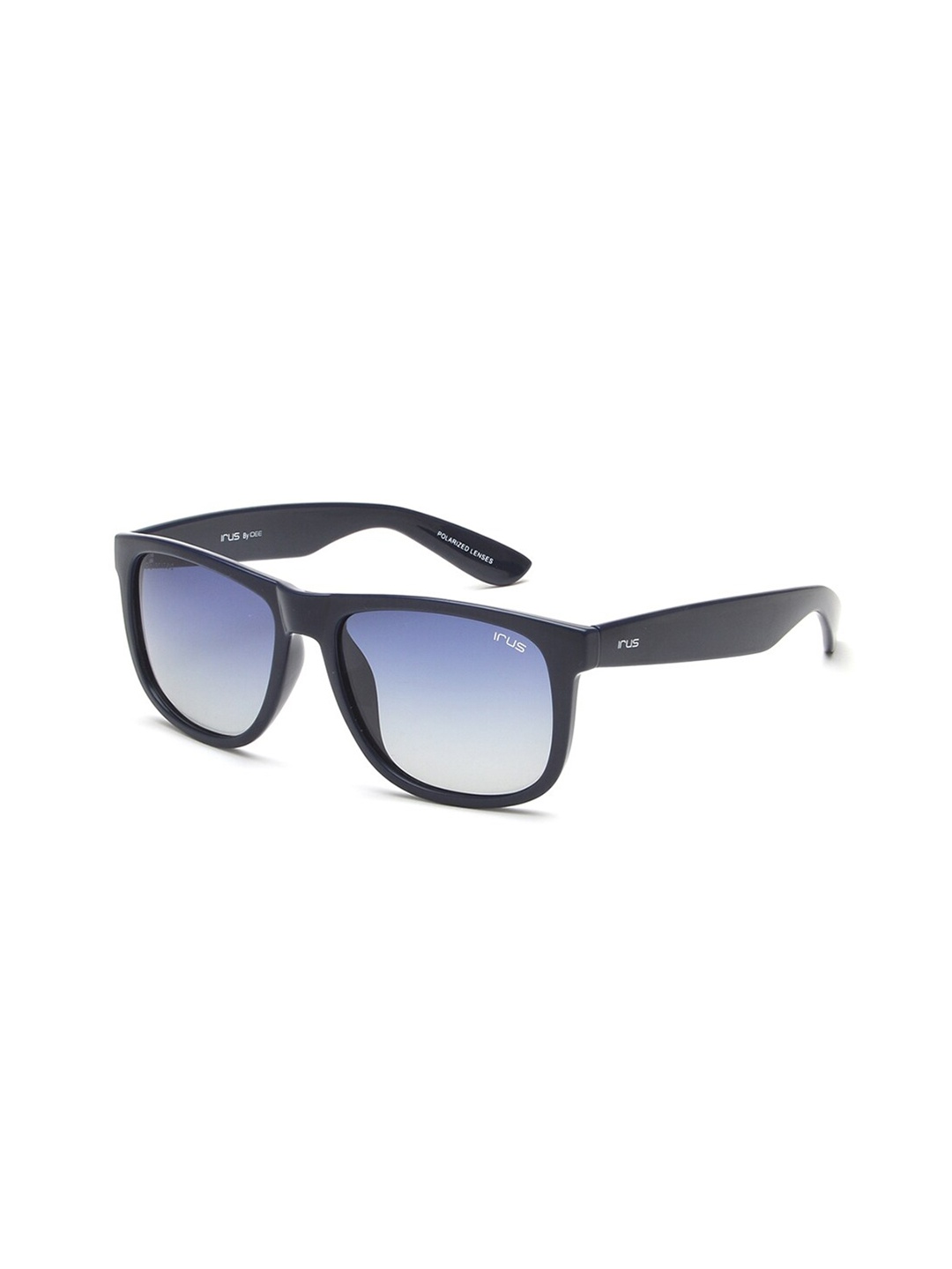 

IRUS by IDEE Men Wayfarer Sunglasses with Polarised and UV Protected Lens IRS1200C4PSG, Blue