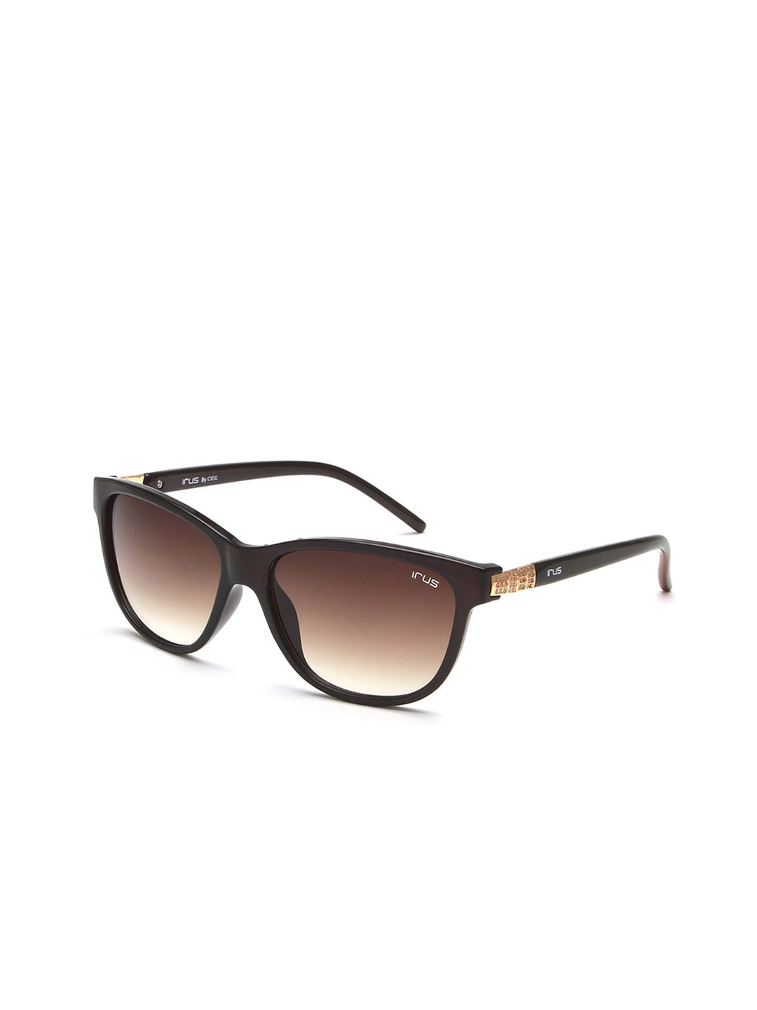 

IRUS by IDEE Women Square Sunglasses with UV Protected Lens IRS1195C2SG, Brown