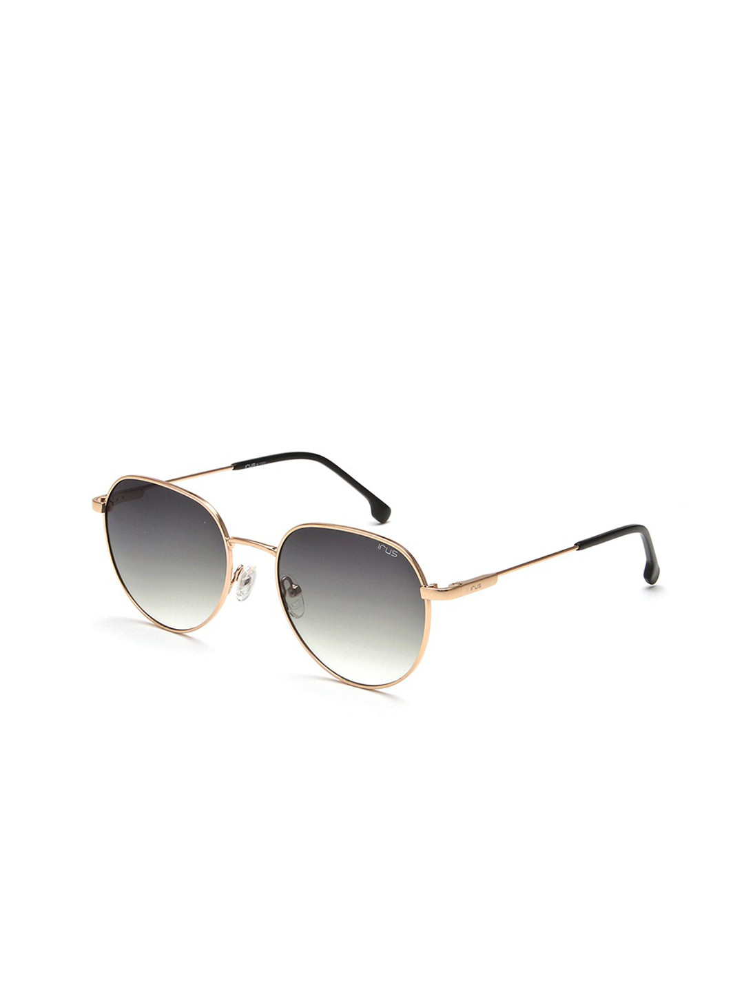 

IRUS by IDEE Oval Sunglasses with UV Protected Lens IRS1175C1SG, Gold