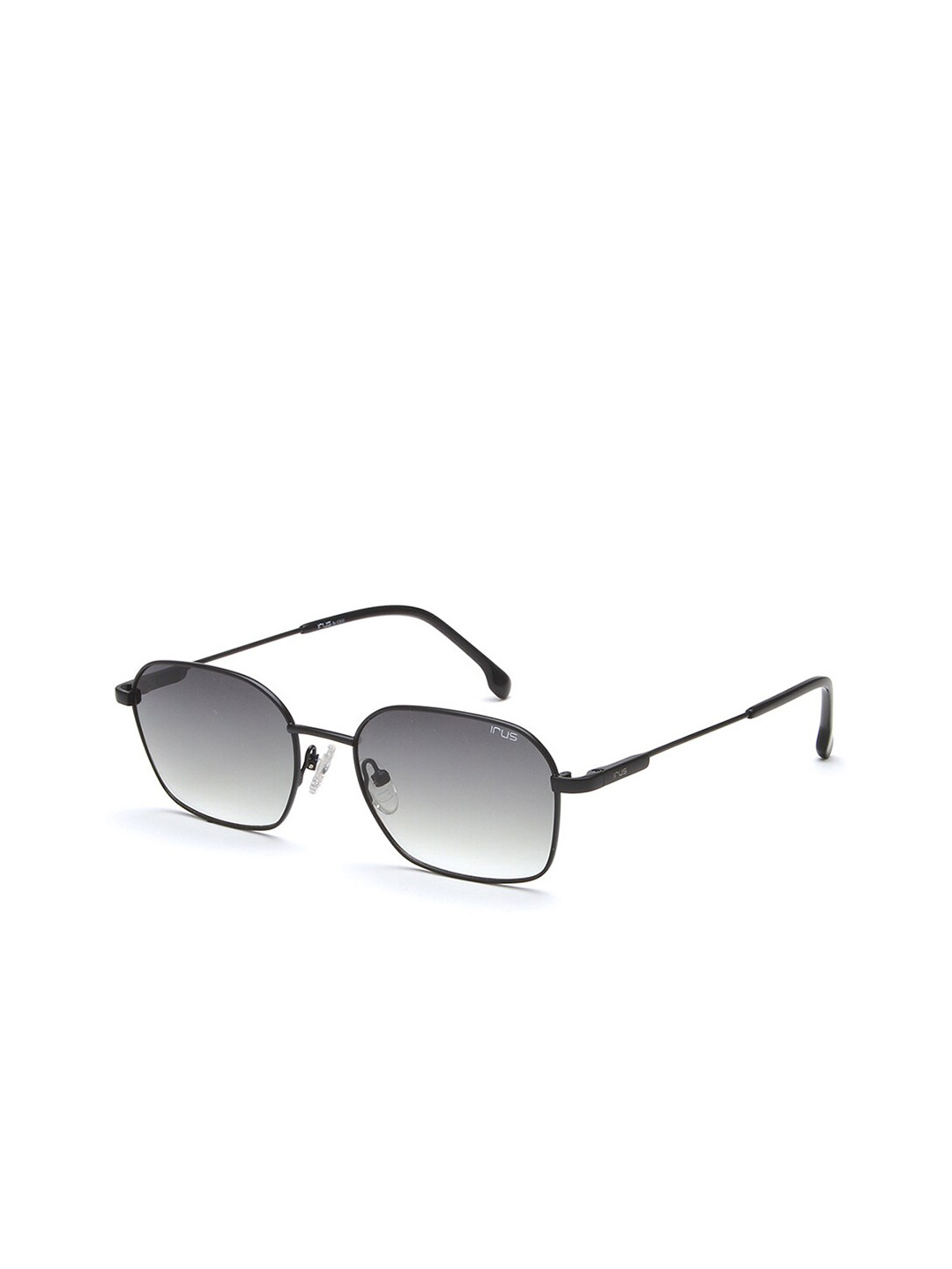 

IRUS by IDEE Men Lens & Rectangle Sunglasses With UV Protected Lens IRS1201C1SG, Black
