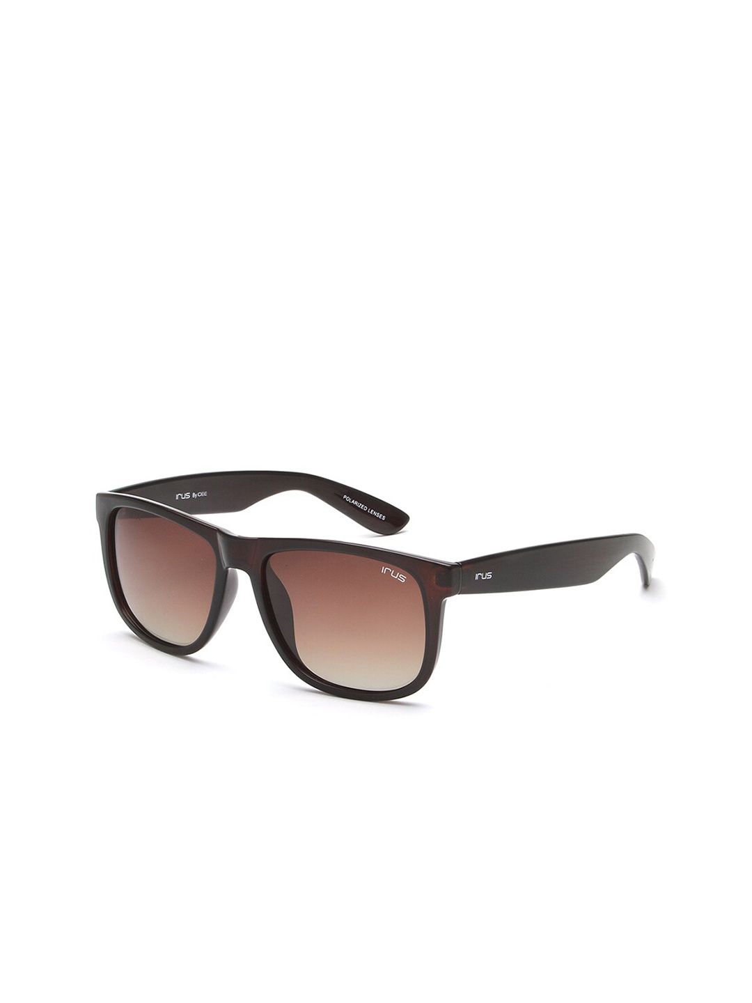 

IRUS by IDEE Men Lens & Wayfarer Sunglasses With Polarised UV Protected Lens IRS1200C3PSG, Brown