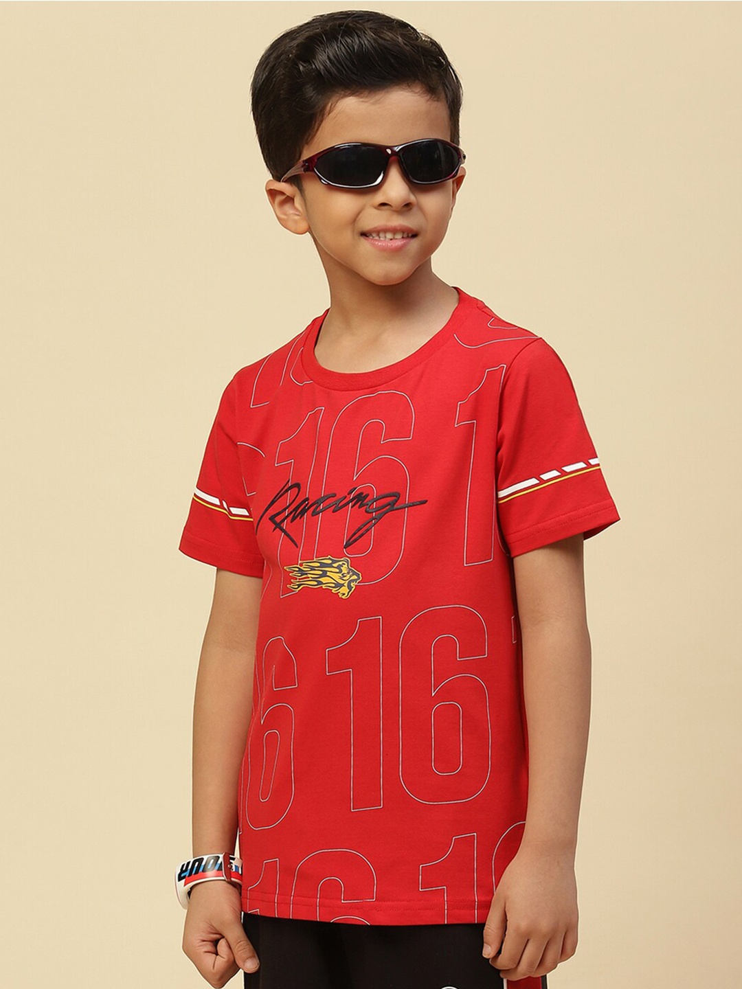 

Monte Carlo Boys Typography Printed T-shirt, Red