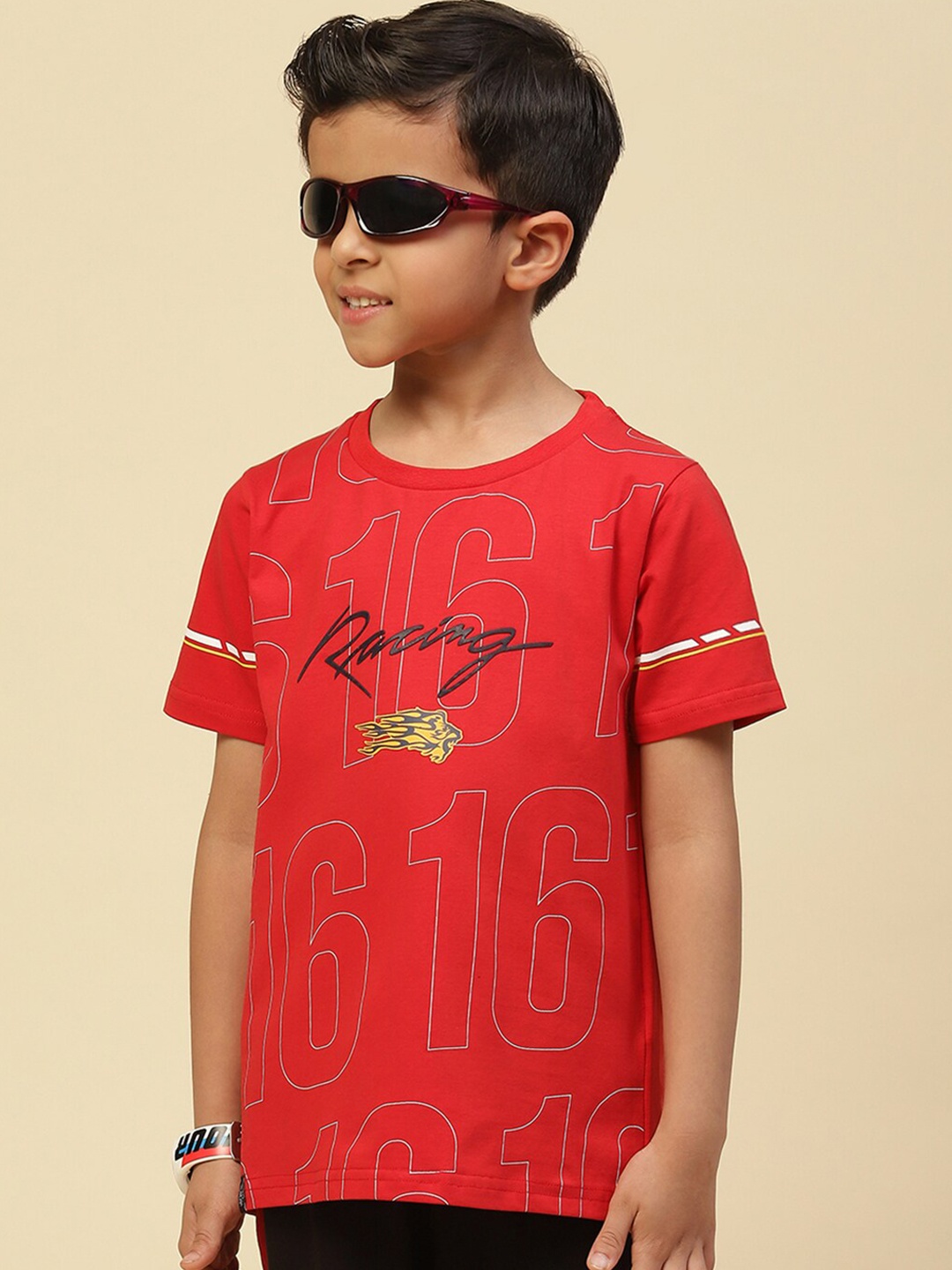 

Monte Carlo Boys Typography Printed T-shirt, Red