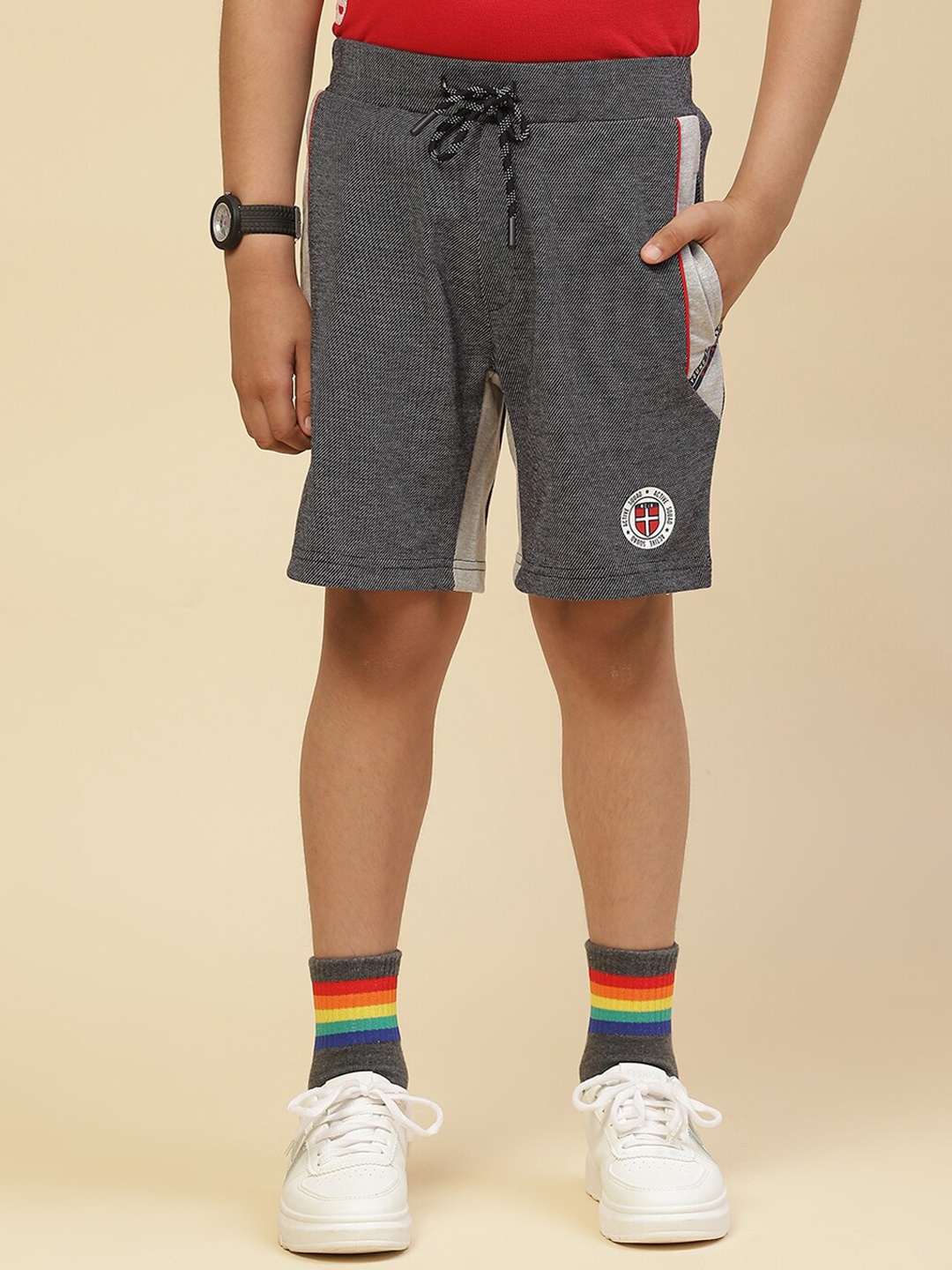 

Monte Carlo Boys Micro Ditsy Printed Sports Shorts, Navy blue