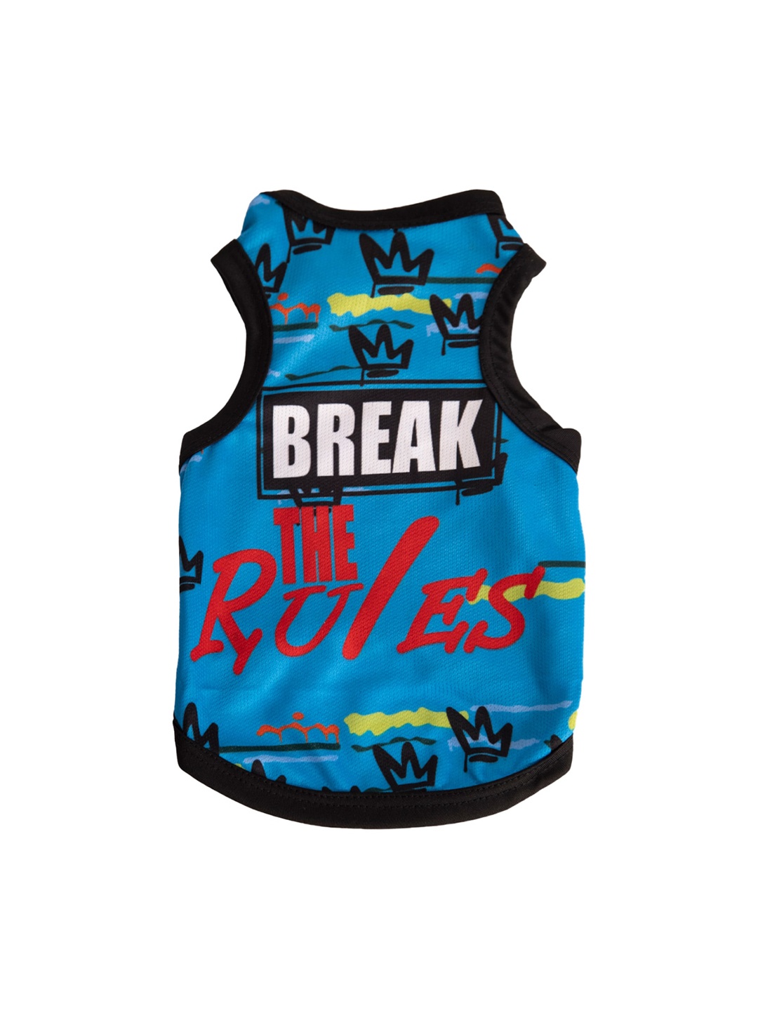 

Lulala Printed Breathable Dog T-shirt, Turquoise blue