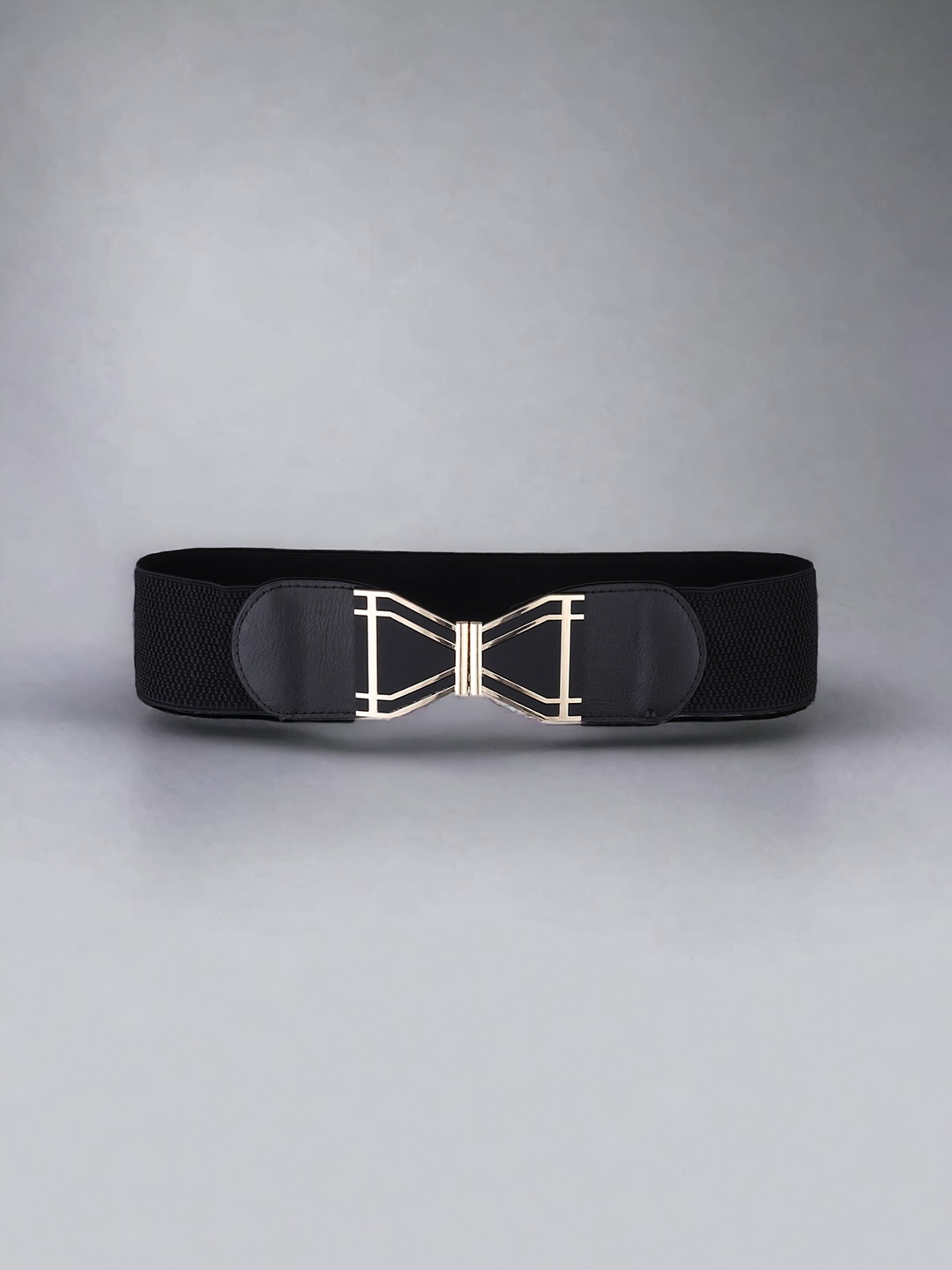

ZORO Women Textured Stretchable Canvas Belt, Black