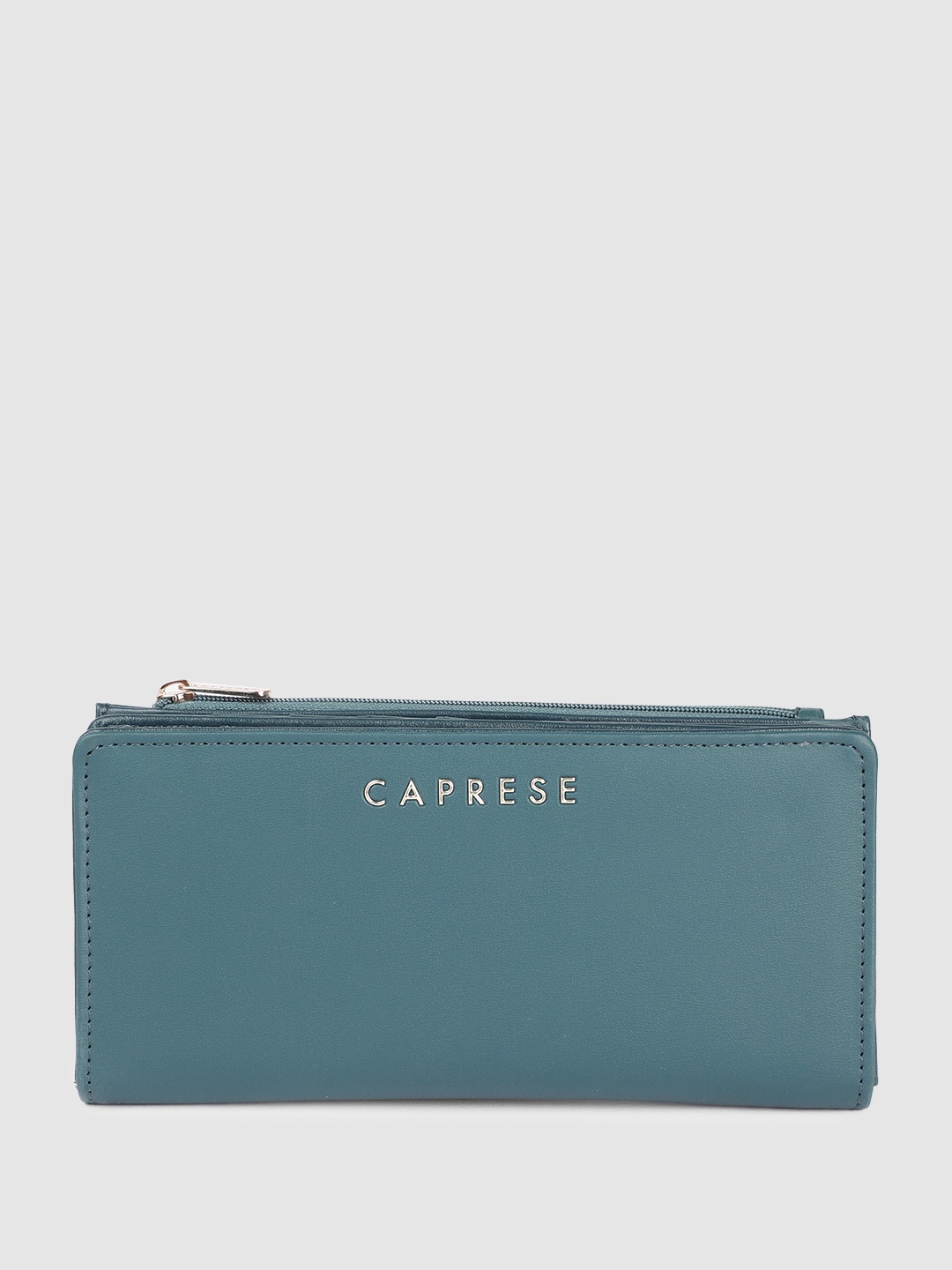 

Caprese Women Solid Two Fold Wallet, Teal