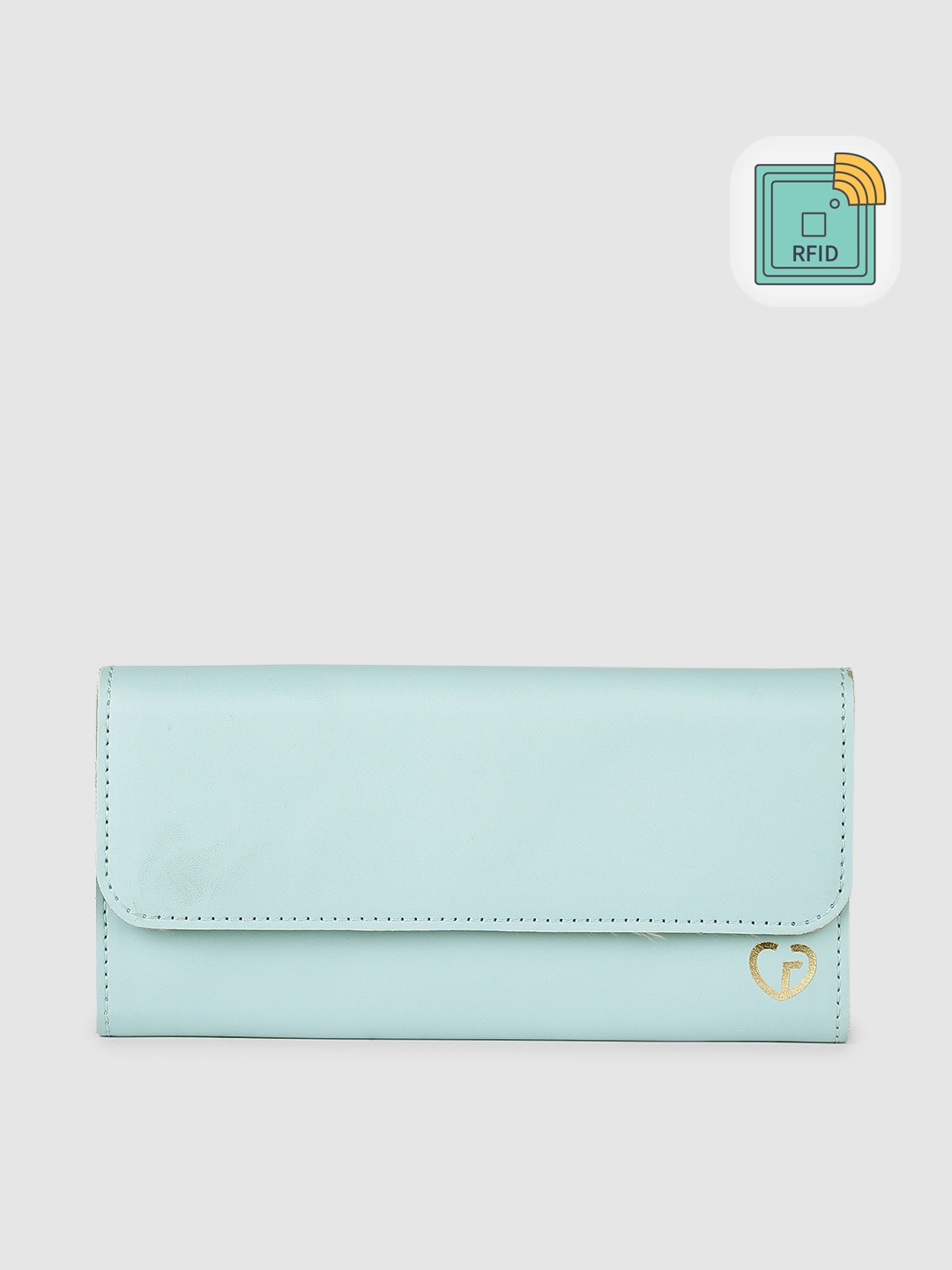 

Caprese Women Solid Envelope Wallet, Blue