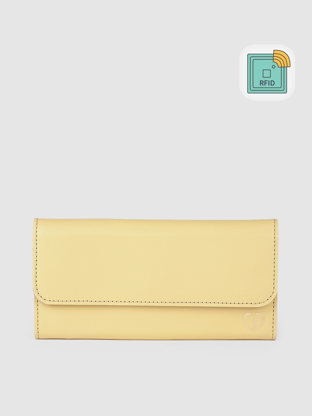 

Caprese Women Solid Envelope, Yellow