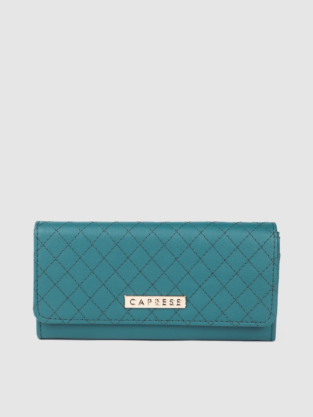 

Caprese Women Geometric Envelope Wallet, Teal