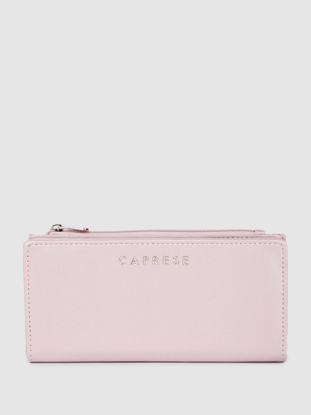 

Caprese Women Solid Two Fold Wallet, Pink