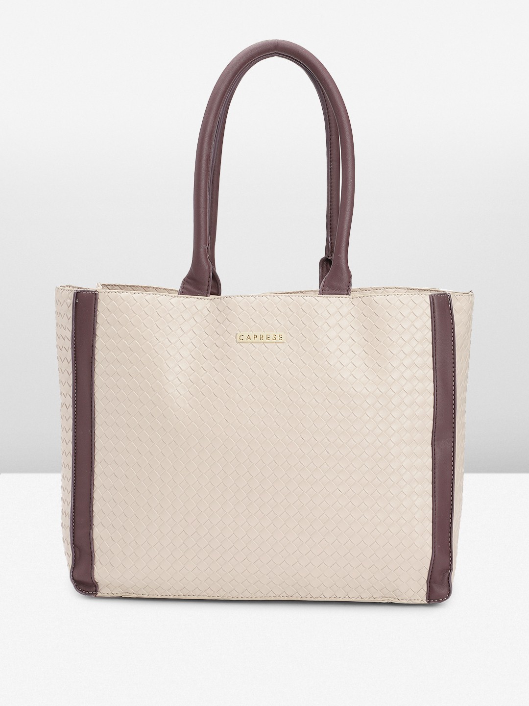 

Caprese Women Textured Shoulder Bag, Beige