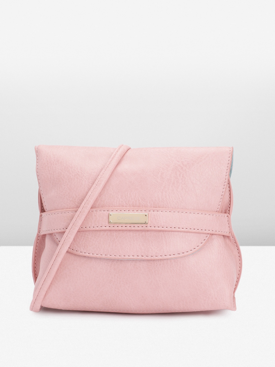 

Caprese Women Solid Sling Bag, Pink