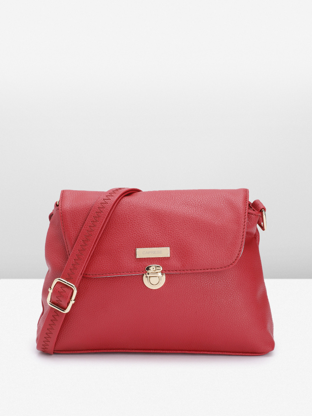 

Caprese Structured Sling Bag, Red