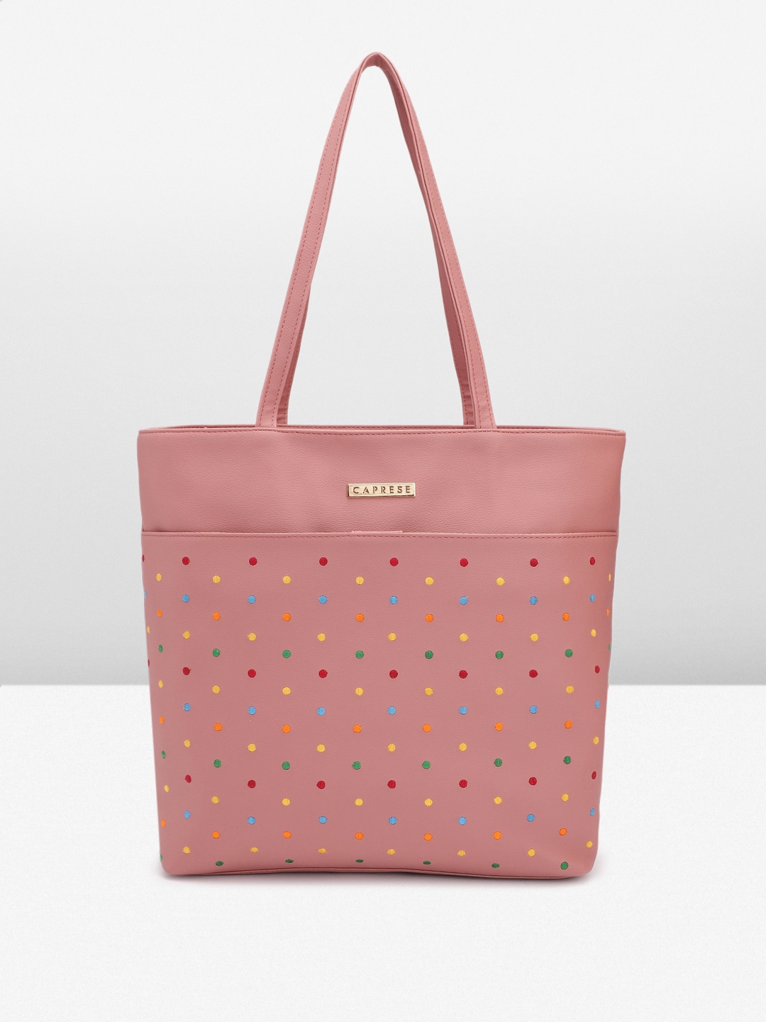 

Caprese Structured Shoulder Bag, Rose