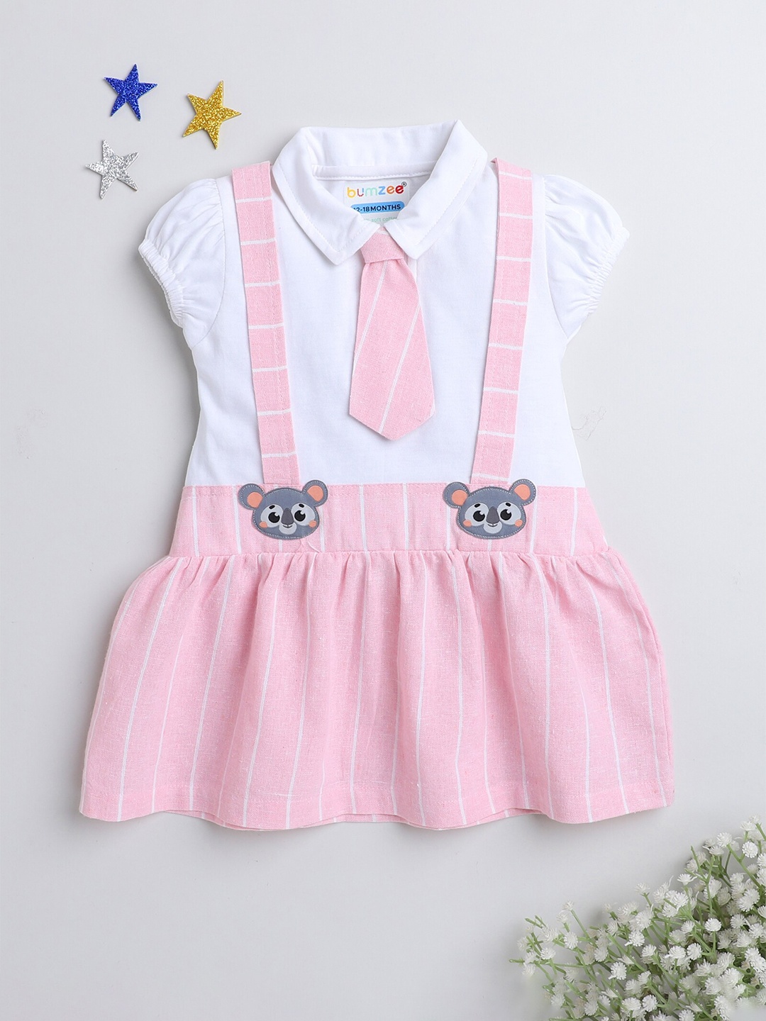 

BUMZEE Infant Girls Drop-Waist Dress, Pink