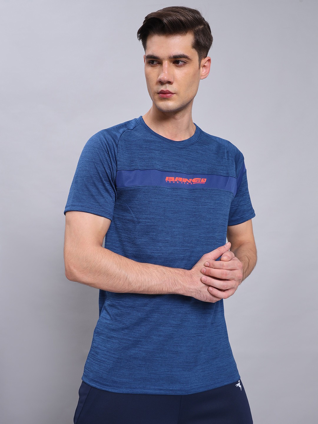 

Technosport Antimicrobial Slim Fit Sports T-shirt, Blue