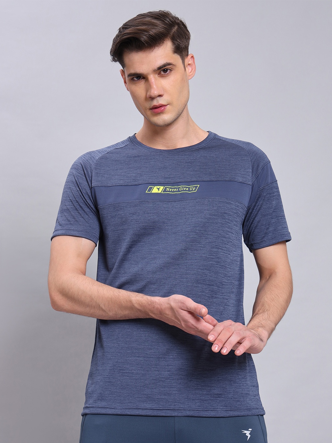 

Technosport Antimicrobial Slim Fit Sports T-shirt, Navy blue
