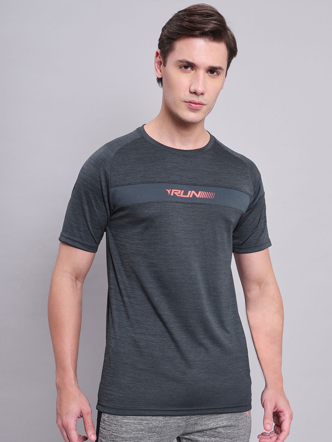 

Technosport Antimicrobial Slim Fit Sports T-shirt, Charcoal
