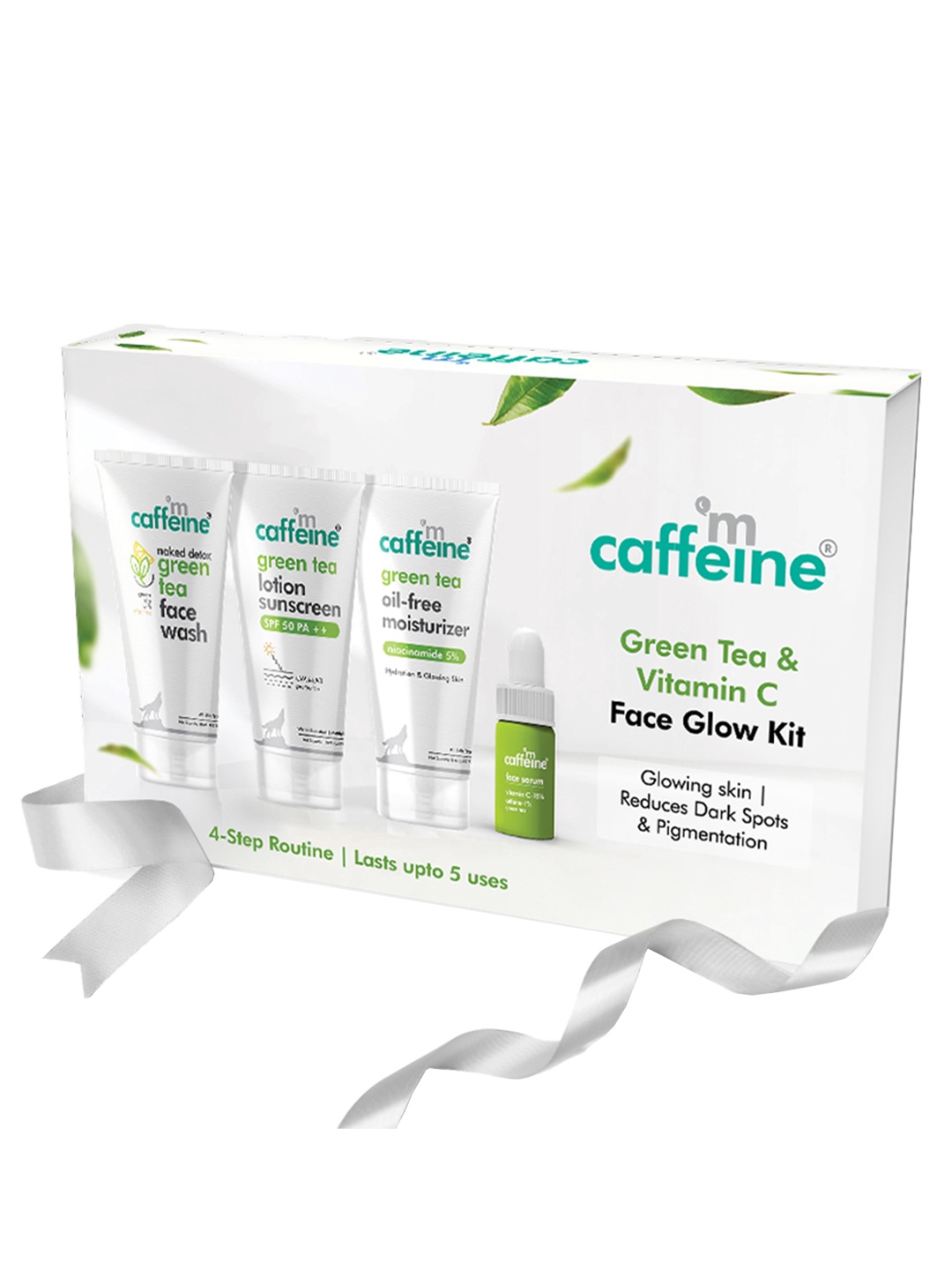 

MCaffeine Green Tea & Vitamin C Face Glow Facial Kit, Grey