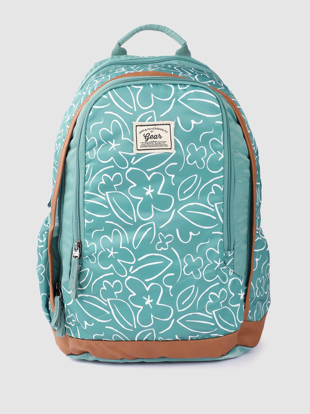 

Gear Unisex Floral Printed Backpack 32L, Teal