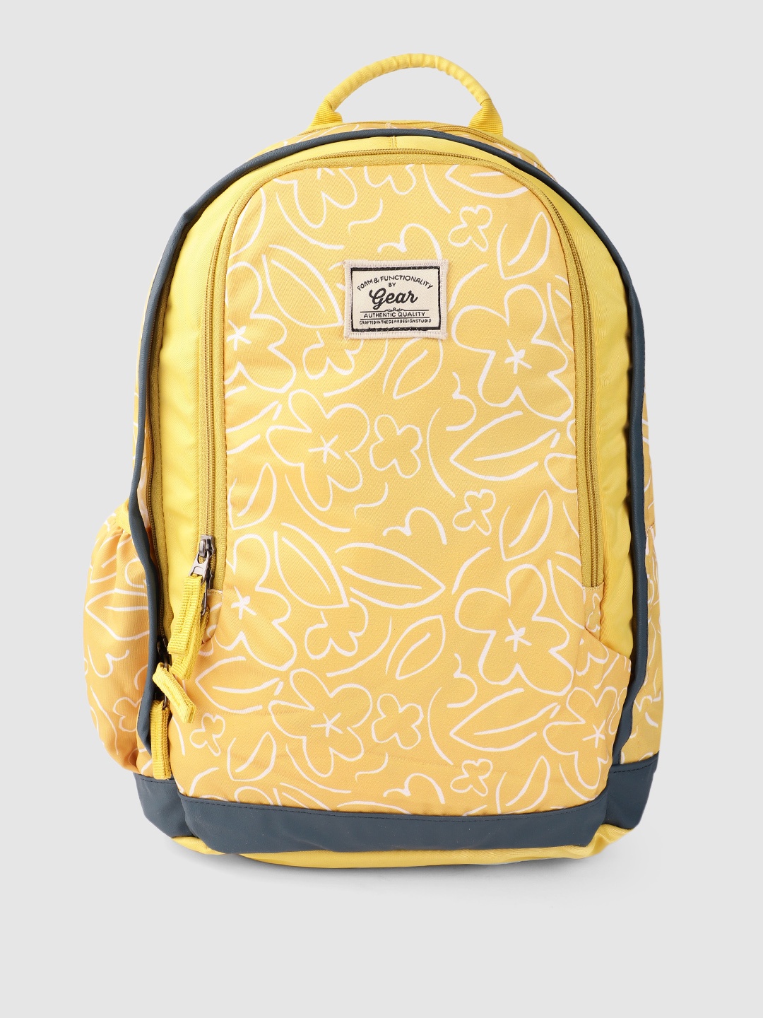 

Gear Unisex Floral Printed Backpack 32L, Yellow