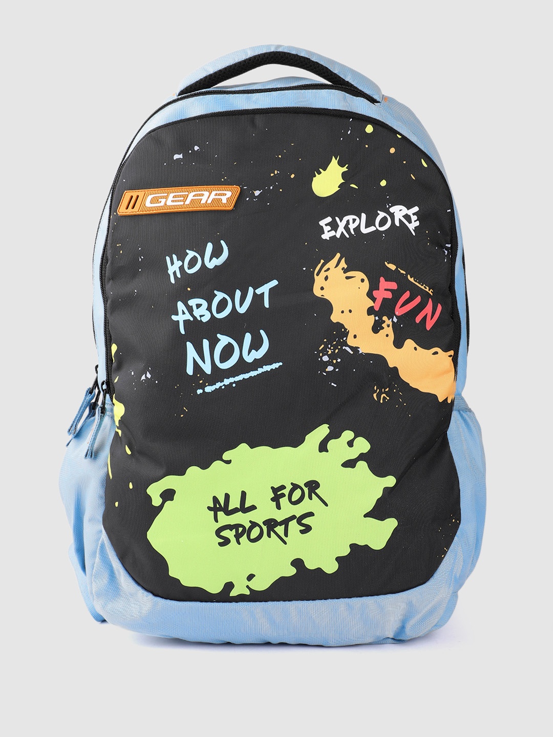 

Gear Kids Printed Backpack- 26.04 L, Black