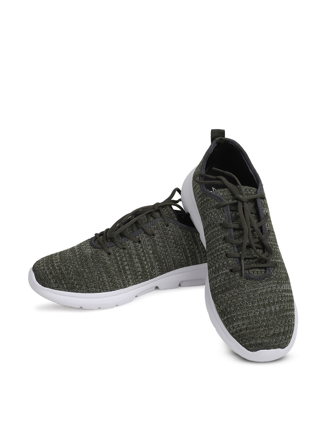 

TPENT Men Mesh Running Non-Marking Anti-Odour Lace-Up Shoes, Green